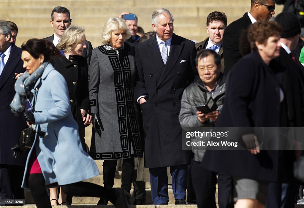 The Prince Of Wales And The Duchess Of Cornwall Visit Washington, DC - Day 2