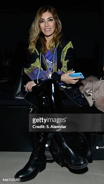 Deniz Berdan attends the Maid In Love show during Mercedes Benz Fashion Week Istanbul FW15 on March 18, 2015 in Istanbul, Turkey.