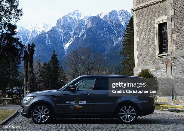 The Range Rover Sport during Land Rover's Least Driven Path as part of the Rugby World Cup Trophy Tour in partnership with Land Rover and DHL ahead...