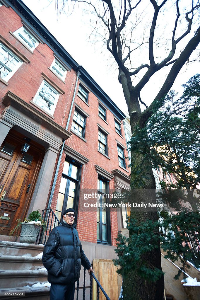 Gary Tomei, father of actress Marisa Tomei, outside his Greenwich