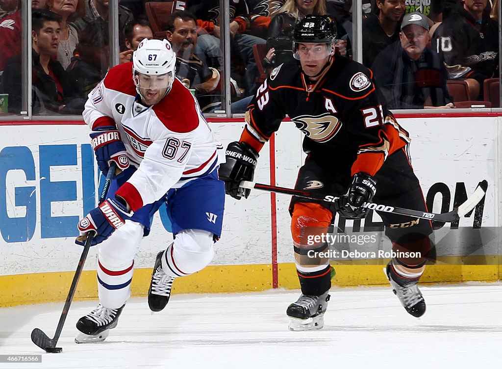 Montreal Canadiens v Anaheim Ducks