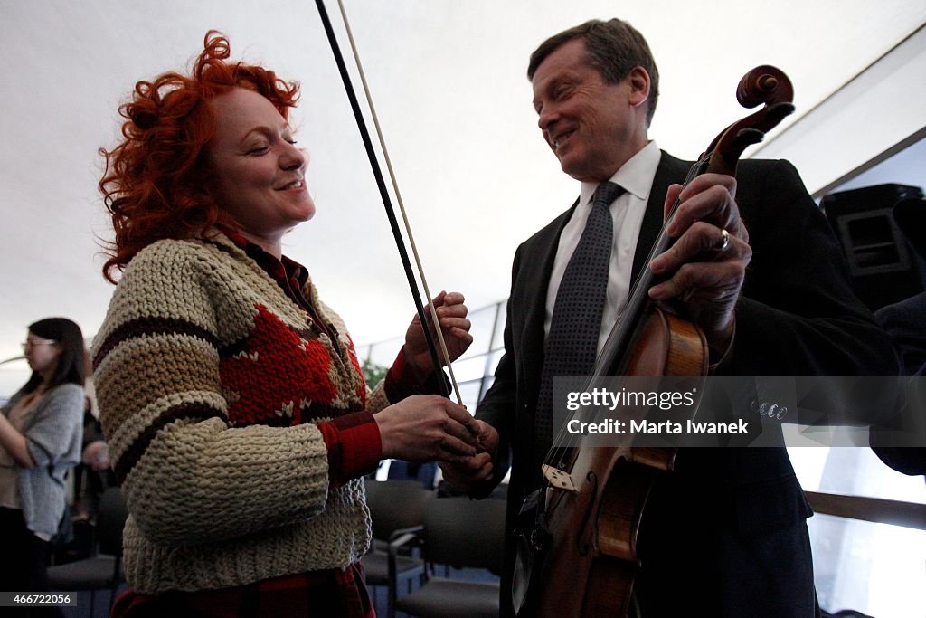 Miranda Mulholland And Mayor John Tory