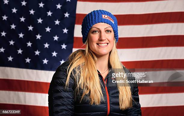 Jamie Greubel of the United States Bobsled team poses for a portrait ahead of the Sochi 2014 Winter Olympics on February 3, 2014 in Sochi, Russia.