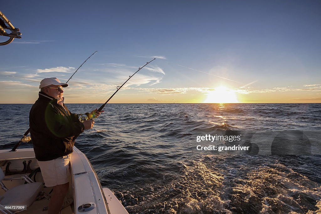 Anciano de pesca