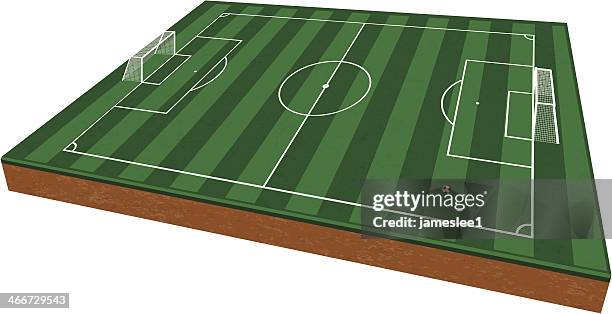 illustrations, cliparts, dessins animés et icônes de terrain de football - terrain de foot