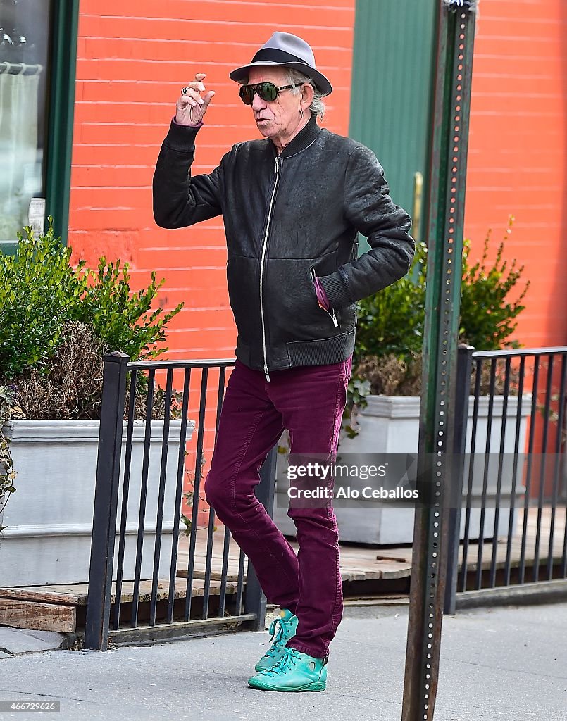 Celebrity Sightings In New York City - March 18, 2015