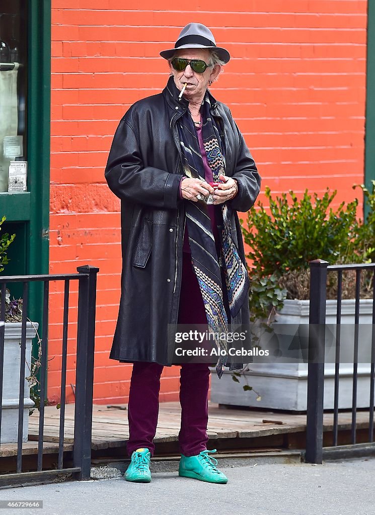 Celebrity Sightings In New York City - March 18, 2015