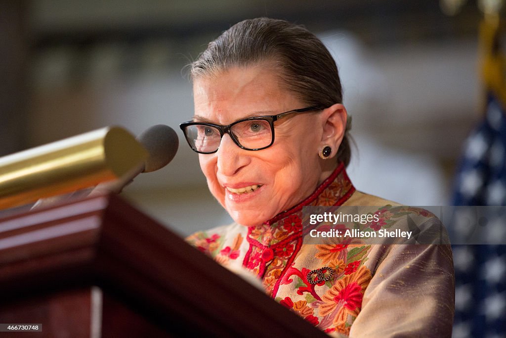 U.S. Supreme Court Women Justices Are Honored On Capitol Hill For Women's History Month