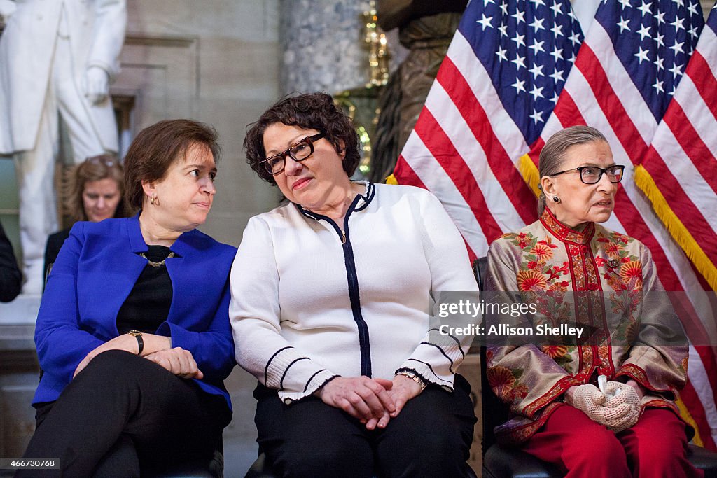 U.S. Supreme Court Women Justices Are Honored On Capitol Hill For Women's History Month