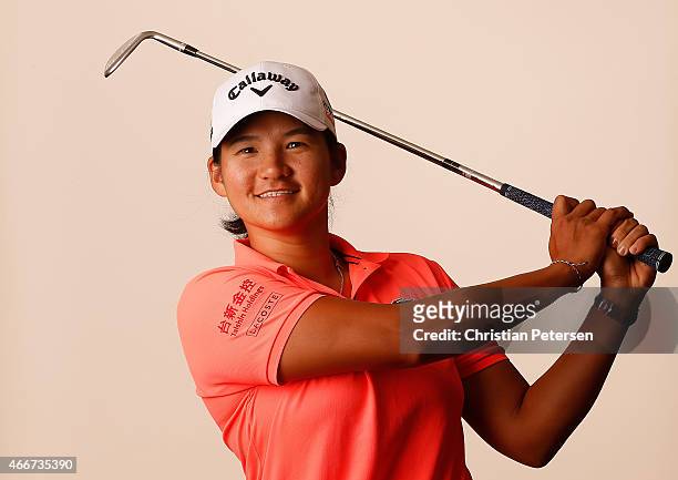 Yani Tseng of Chinese Taipei poses for a portrait ahead of the LPGA Founders Cup at Wildfire Golf Club on March 18, 2015 in Phoenix, Arizona.