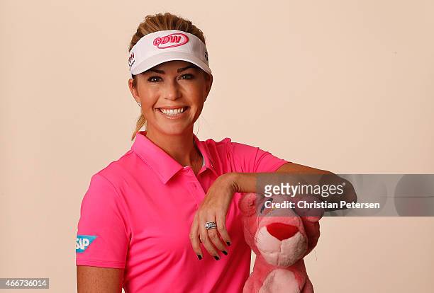 Paula Creamer poses for a portrait ahead of the LPGA Founders Cup at Wildfire Golf Club on March 18, 2015 in Phoenix, Arizona.