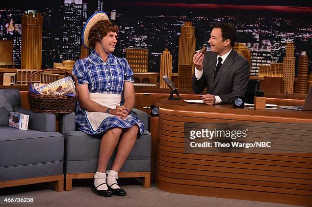 Will Ferrell visits "The Tonight Show Starring Jimmy Fallon" at Rockefeller Center on March 18, 2015 in New York City.
