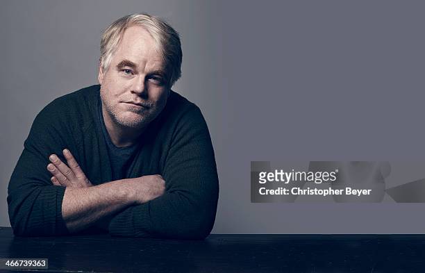 Actor Philip Seymour Hoffman is photographed for Entertainment Weekly Magazine on January 19, 2014 in Park City, Utah.
