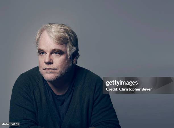 Actor Philip Seymour Hoffman is photographed for Entertainment Weekly Magazine on January 19, 2014 in Park City, Utah.