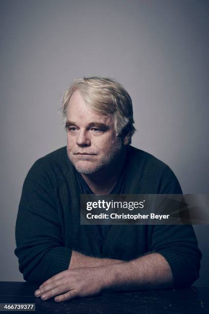 Actor Philip Seymour Hoffman is photographed for Entertainment Weekly Magazine on January 19, 2014 in Park City, Utah.