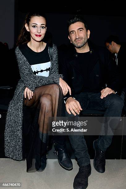 Nihat Odabasi and guest attend the Hakan Akkaya show during Mercedes Benz Fashion Week Istanbul FW15 on March 18, 2015 in Istanbul, Turkey.