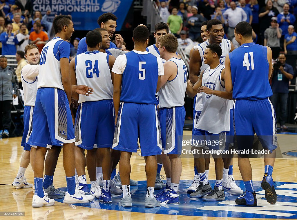 NCAA Tournament: Kentucky practice