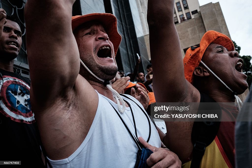 BRAZIL-LABOR-REFUSE COLLECTORTS-PROTEST