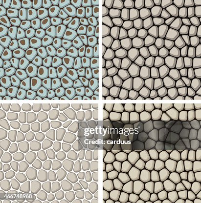 Set Of Seamless Stone Patterns High-Res Vector Graphic - Getty Images