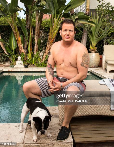 Chaz Bono is seen during an at home photo shoot November 4, 2013 in West Hollywood, California.