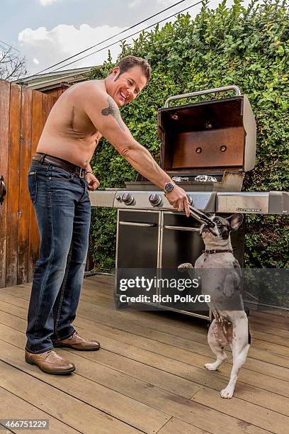 Chaz Bono is seen during an at home photo shoot November 4, 2013 in West Hollywood, California.