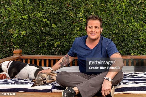 Chaz Bono is seen during an at home photo shoot November 4, 2013 in West Hollywood, California.