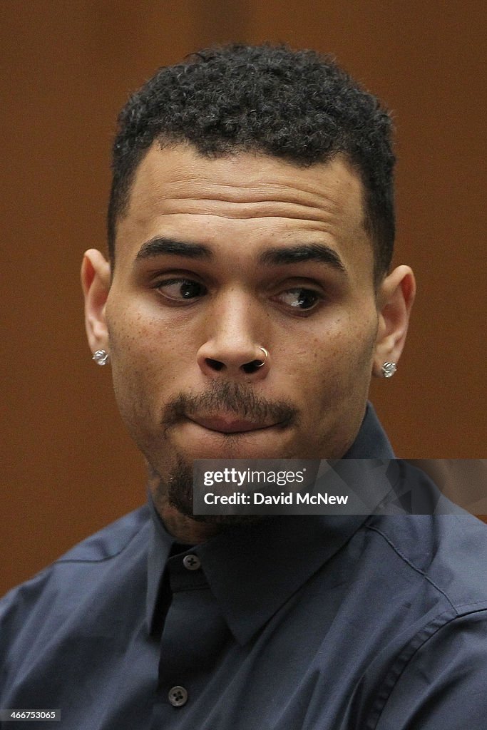 Chris Brown Court Appearance