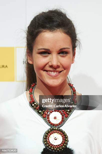 Spanish actress Sandra Blazquez attends the Malaga Film Festival cocktail presentation at Circulo de Bellas Artes on March 18, 2015 in Madrid, Spain.