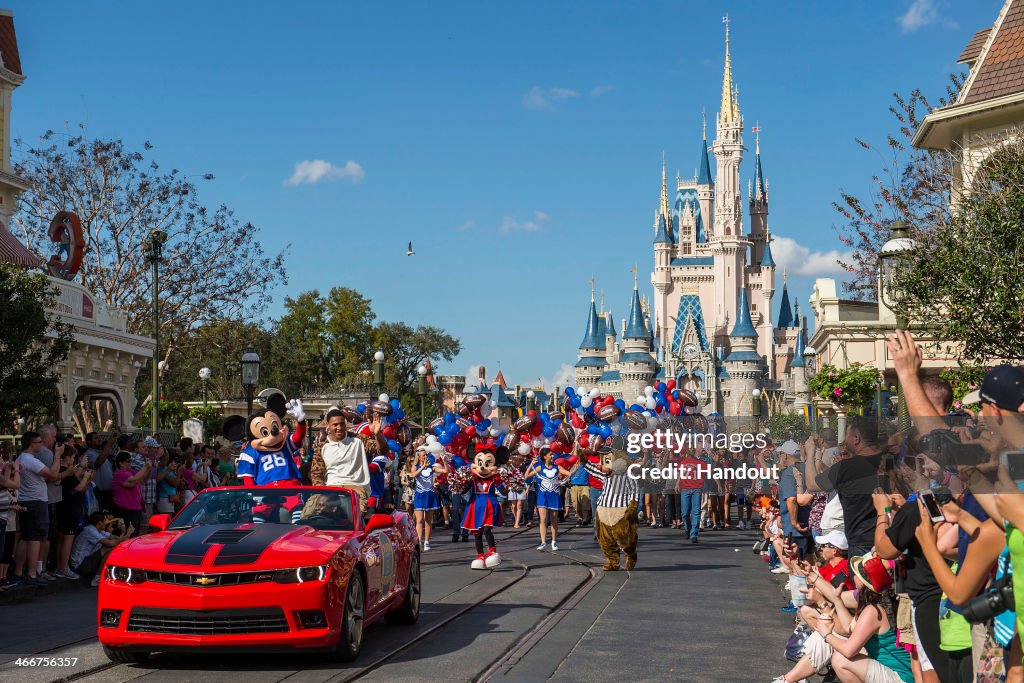Super Bowl XLVII MVP Malcolm Smith of the Seattle Seahawks Parade at Disney World