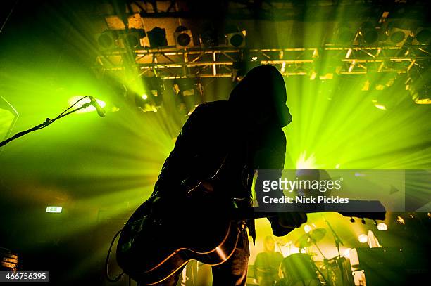 Robert Levon Been of Black Rebel Motorcycle Club performs at Electric Ballroom on February 3, 2014 in London, England.