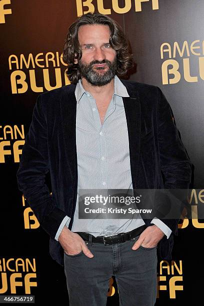 Frederic Begbeider attends the 'American Bluff' Paris Premiere at Cinema UGC Normandie on February 3, 2014 in Paris, France.