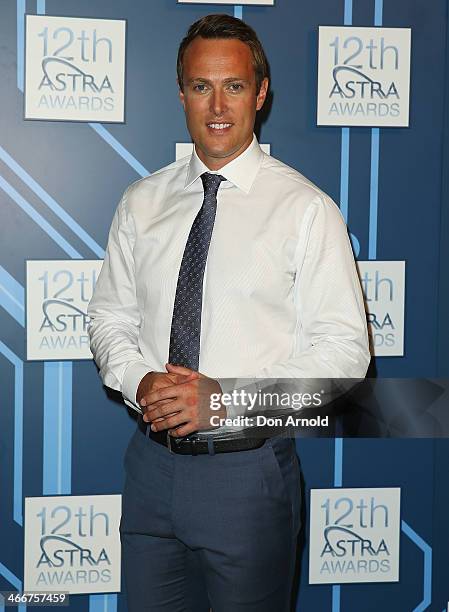 Event host Matt Shirvington poses during 12th Annual ASTRA Awards Media Call at the Carriageworks on February 4, 2014 in Sydney, Australia.