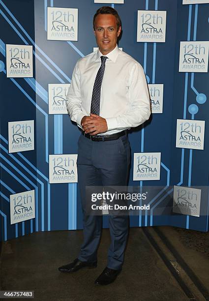 Event host Matt Shirvington poses during 12th Annual ASTRA Awards Media Call at the Carriageworks on February 4, 2014 in Sydney, Australia.