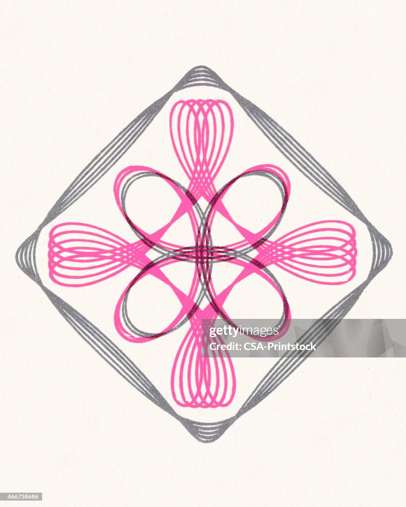Pink Line Design In Diamond High-Res Vector Graphic - Getty Images