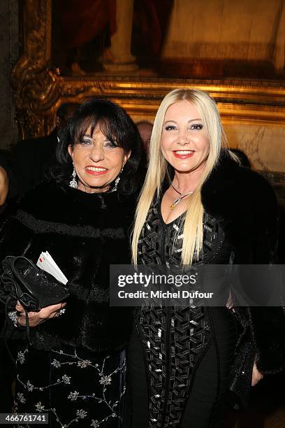 Regine Sixt and Monika Bacardi attend the David Khayat Association 'AVEC' Gala Dinner on February 3, 2014 in Versailles, France.