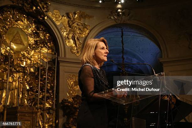 Catherine Pegard attends the David Khayat Association 'AVEC' Gala Dinner on February 3, 2014 in Versailles, France.