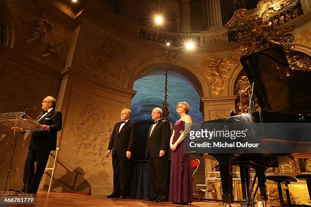 David Khayat and guests attend the David Khayat Association 'AVEC' Gala Dinner on February 3, 2014 in Versailles, France.