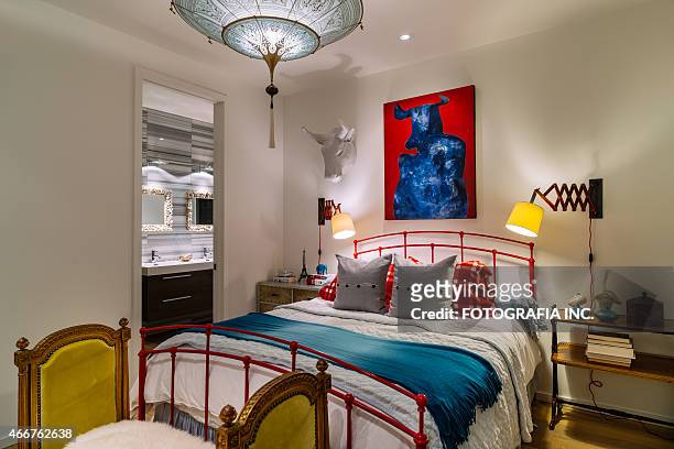 modern bedroom interior - artistic product stock pictures, royalty-free photos & images