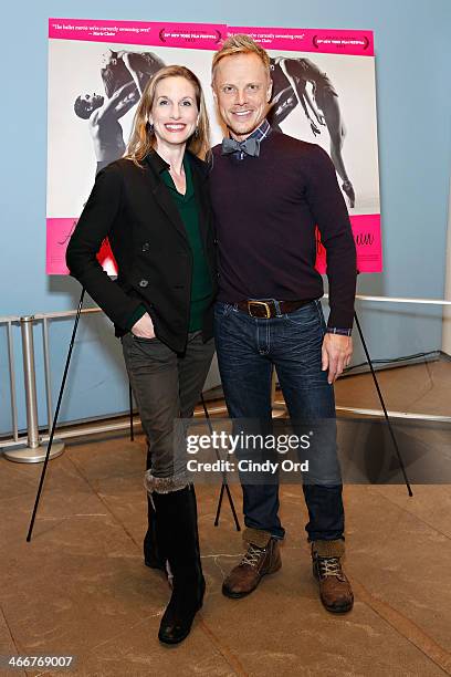 Dancers Wendy Whelan and Michael Trusnovec attend the "Afternoon Of A Faun" screening on February 3, 2014 in New York City.