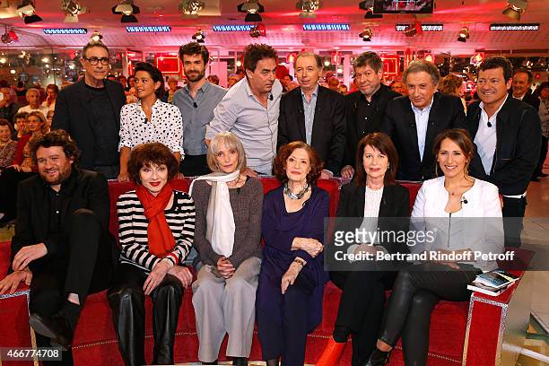 Alain Chamfort, Emma de Caunes, Yannick Renier, Eric Carriere, Main guests of the show Philippe Chevallier and Regis Laspales, Michel Drucker,...