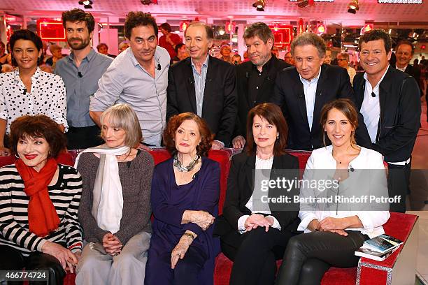 Alain Chamfort, Emma de Caunes, Yannick Renier, Eric Carriere, Main guests of the show Philippe Chevallier and Regis Laspales, Michel Drucker,...