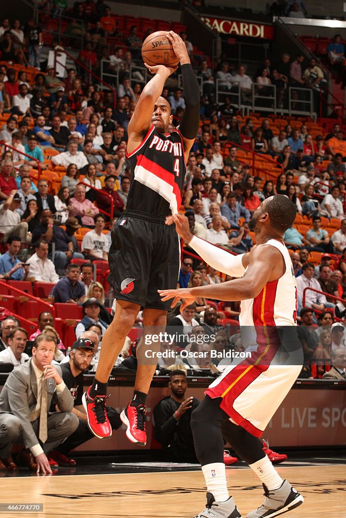 Portland Trail Blazers v Miami Heat