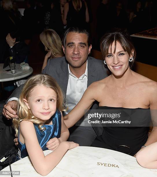 Giselle Eisenberg,Bobby Cannavale and Jennifer Garner attend the "Danny Collins" New York Premiere after party at the Stone Rose Lounge on March 18,...