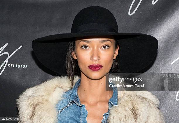 Model Anais Mali attends the Joan Smalls True Religion Collection launch event at Gramercy Park Hotel Rooftop on March 18, 2015 in New York City.