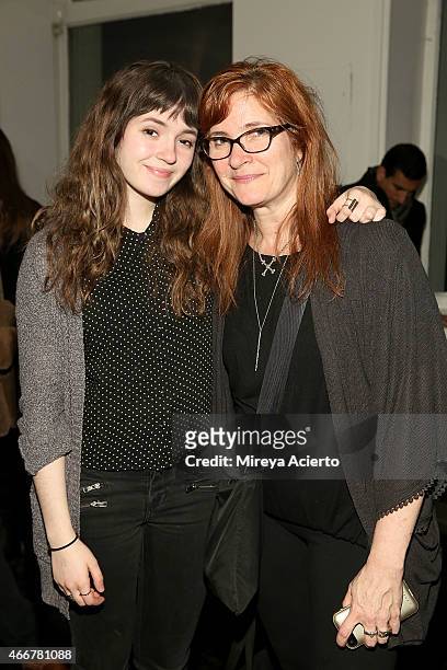 Actress Gina Piersanti and O, The Oprah Magazine design director Jill Armus attend Soraya Osorio Inspiration Collected Furniture launch party on...