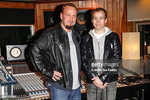 Michael Zimmerling and Luke Wood attend the Beats by Dr. Dre Sound Symposium on March 18, 2015 in Berlin, Germany.