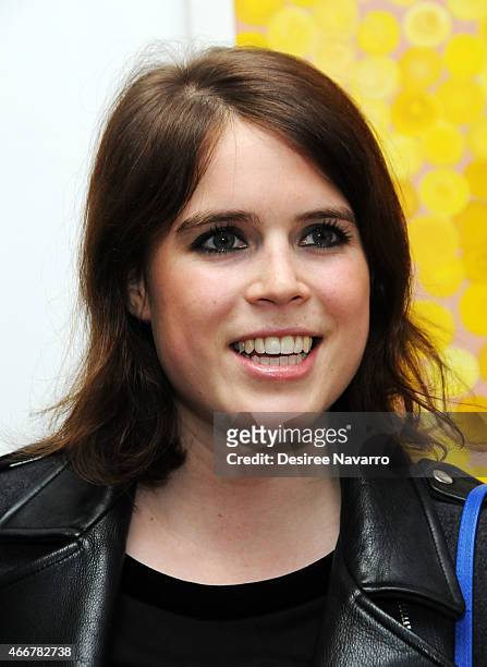 Princess Eugenie of York attends Tali Lennox Exhibition Opening Reception at Catherine Ahnell Gallery on March 18, 2015 in New York City.