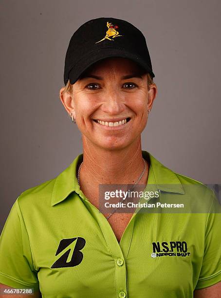 Karrie Webb of Australia poses for a portrait ahead of the LPGA Founders Cup at Wildfire Golf Club on March 18, 2015 in Phoenix, Arizona.