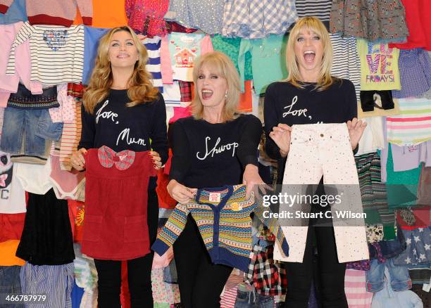 Abbey Clancy, Joanna Lumley and Zoe Ball attends a photocall to launch the M&S 'Love, Mum' shwopping campaign in conjunction with Oxfam at Marks &...