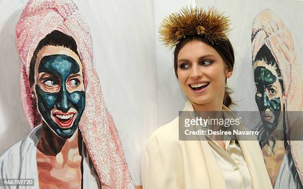 Artist Tali Lennox attends Tali Lennox Exhibition Opening Reception at Catherine Ahnell Gallery on March 18, 2015 in New York City.